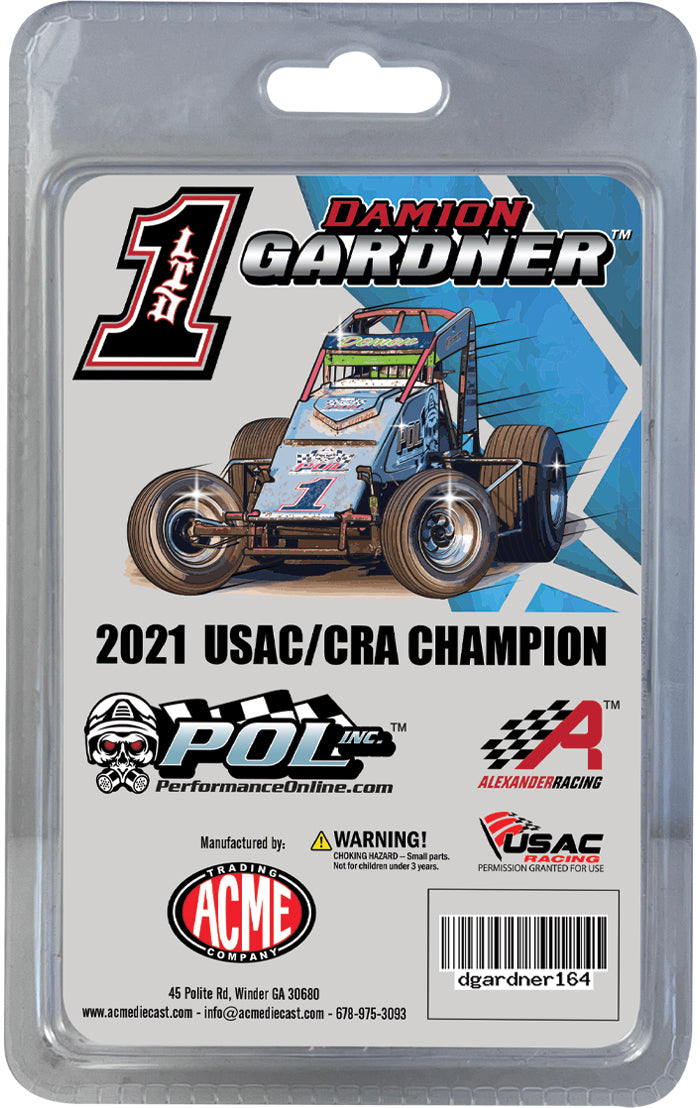 Limited Edition Die Cast POL Damion Gardner 2021 Championship Sprint Car - 1:64 Scale