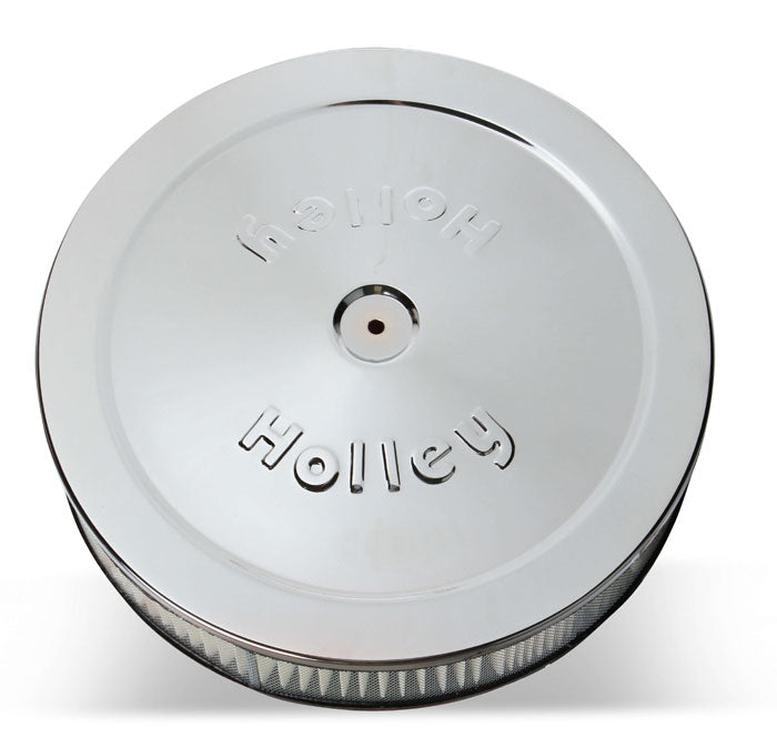 Holley Chrome 14" Round Air Cleaner Assembly