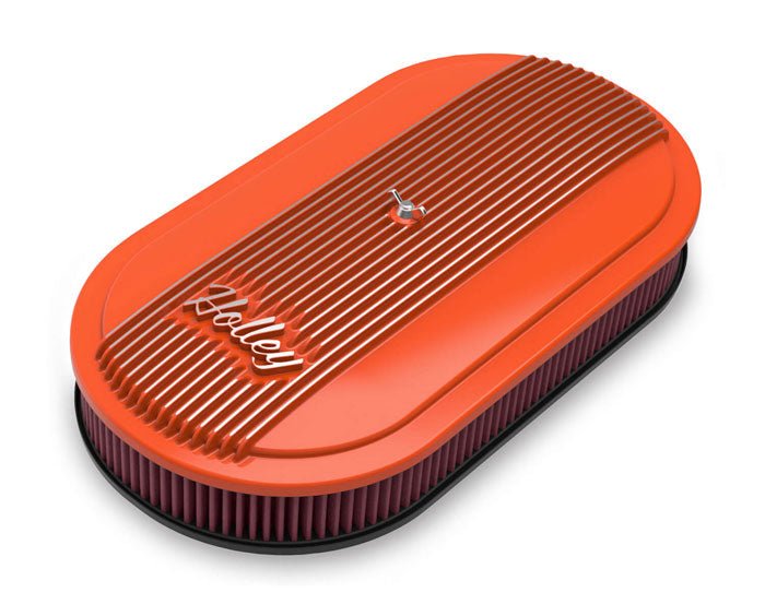 Holley Vintage Series Finned Oval Air Cleaner Assembly