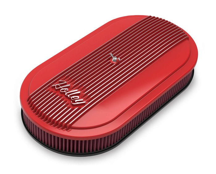 Holley Vintage Series Finned Oval Air Cleaner Assembly