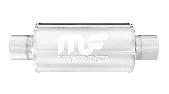 Magnaflow 6" Round, 14" Long Center / Center Race Muffler - Polished Stainless Steel