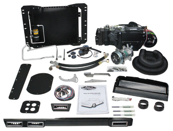 1964-66 Chevy Truck SureFit Complete AC & Heat Kit, OEM Rotary Controls