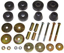 1960-66 Chevy & GMC C10 Truck Cab Mount Bushing Kit, Rubber