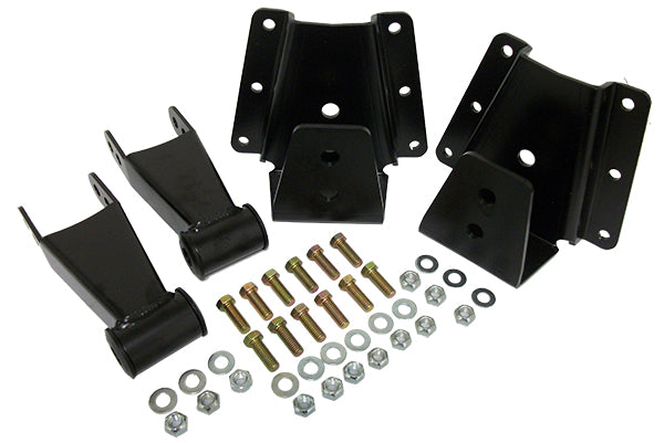 1973-91 Chevy, GMC C30 Rear Shackle and Hanger Kit - 3"-4" Drop