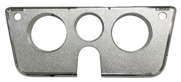 1969-72 Chevy / GMC Truck Instrument Cluster 3 Hole Bezel, All Chrome