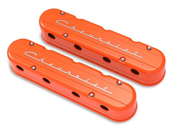 Holley Gen III/IV LS 2-Piece "Chevrolet" Script Aluminum Valve Covers