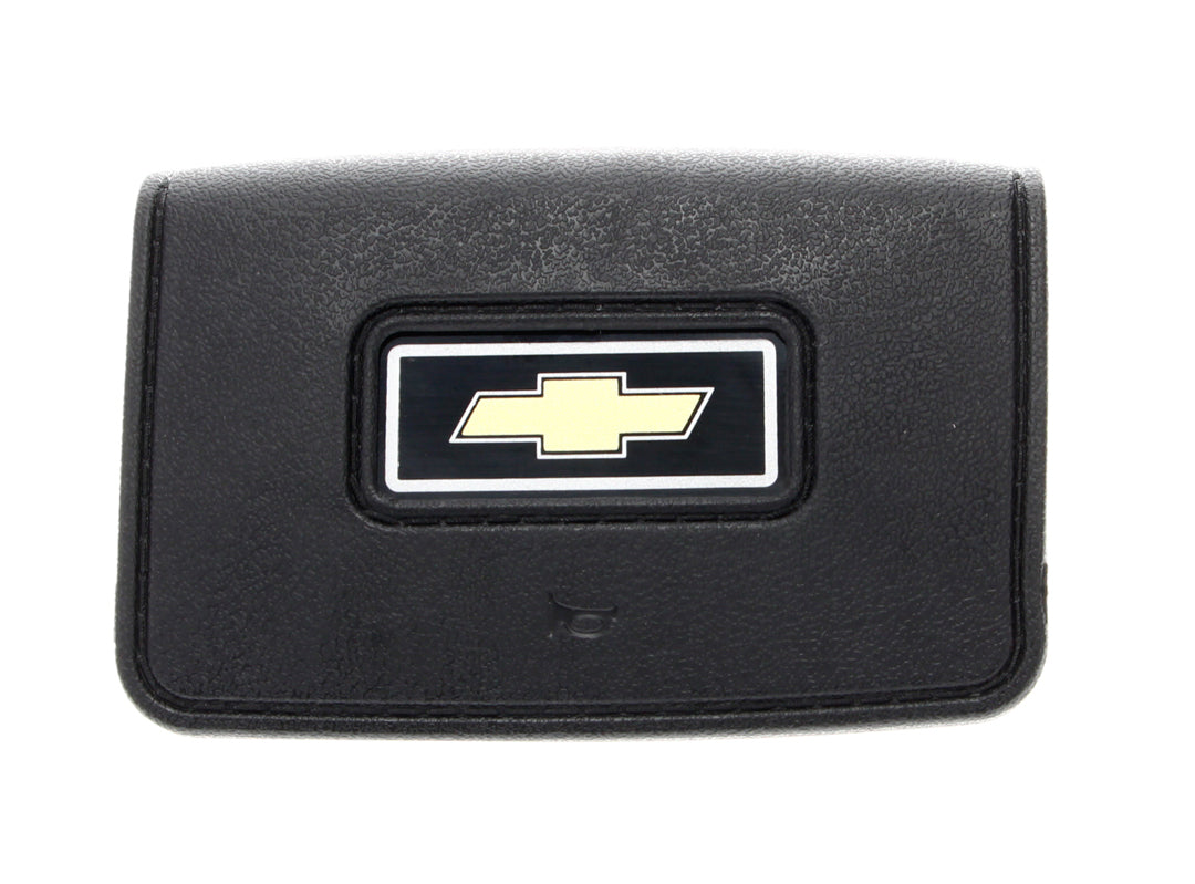 1978-91 Chevrolet Truck Steering Wheel Horn Button, Standard, Black w/ Bowtie