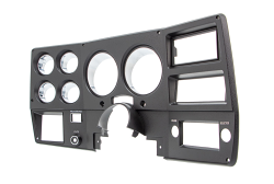 1973-74 Chevrolet / GMC Truck Dash Bezel, Black with Chrome Details, with A/C. Each.