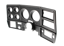 1978-80 Chevrolet / GMC Truck Dash Bezel, Black with Chrome Details, with A/C. Each.