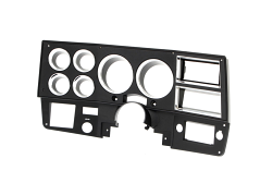 1981-83 Chevrolet / GMC Truck Dash Bezel, Black with Chrome Details, with A/C. Each.