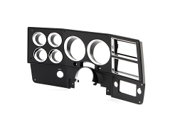 1984-87 Chevrolet / GMC Truck Dash Bezel, Black with Chrome Details, without A/C.