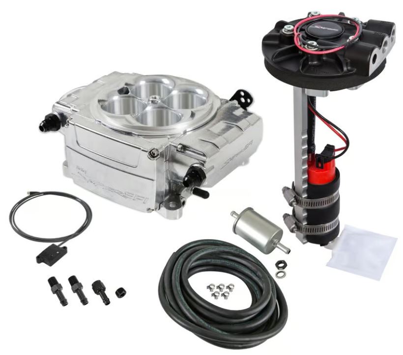 Holley Sniper 2 550-510D EFI Fuel Injection Returnless Master Kit - Shinny Finish
