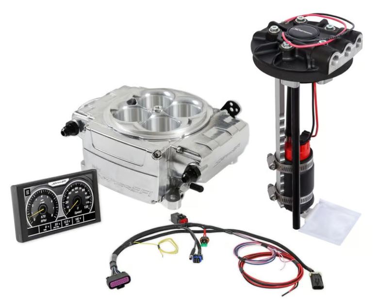 Holley Sniper 2 550-510D EFI Fuel Injection Returnless Master Kit - Shinny Finish