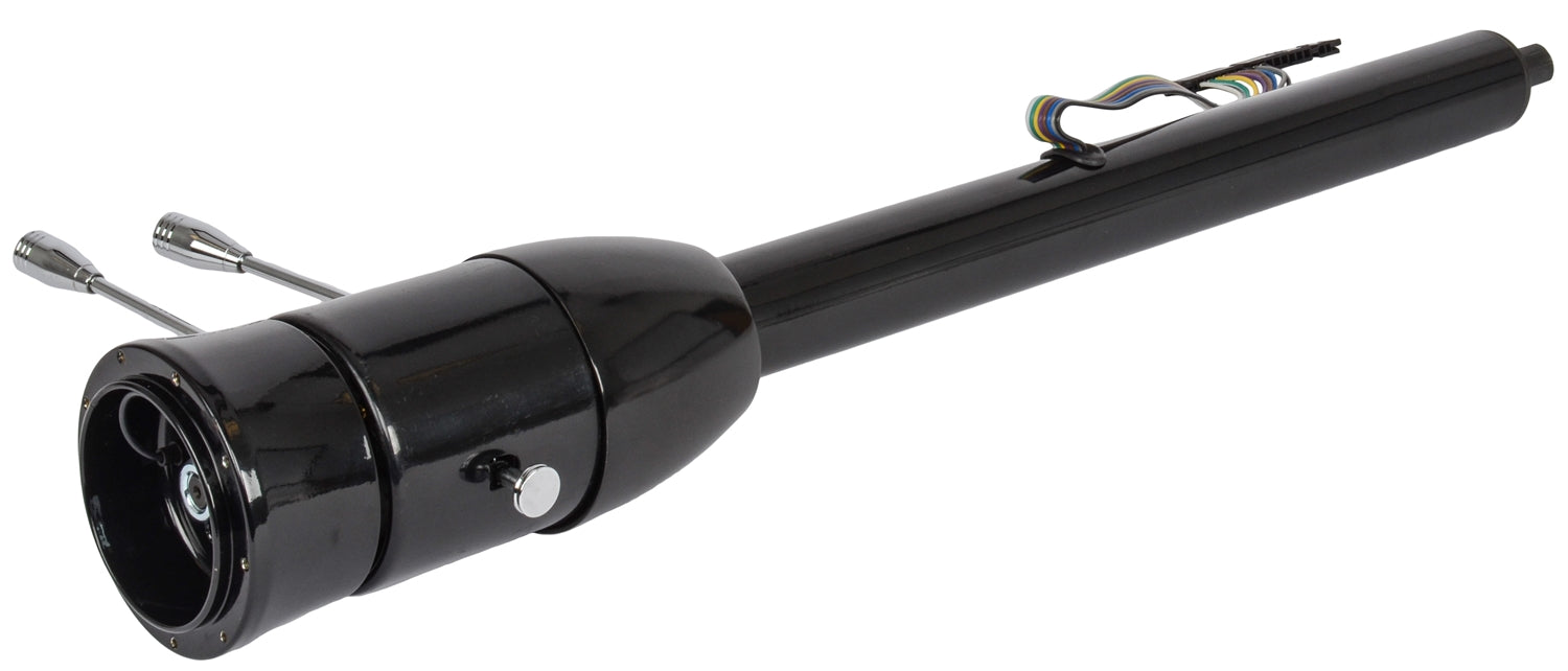 Tilt Steering Column, Black Powder Coated, Floor Shift