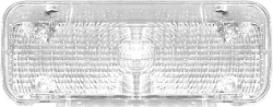 1971-72 Chevy Parking Light Lens, Clear
