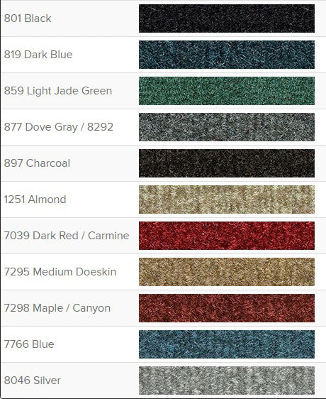 1981-1986 Chevrolet & GMC C10 Reg Cab 2WD Auto Shift Cut pile, Low Tunnel, 11 Colors