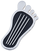 gas pedal png Gas Pedal, Polished Aluminum with Vertical Inserts, Floor mount