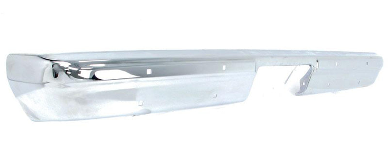 1981-91 Chevy & GMC Truck Rear Bumper, Fleetside, Chrome, No Impact Strip Holes
