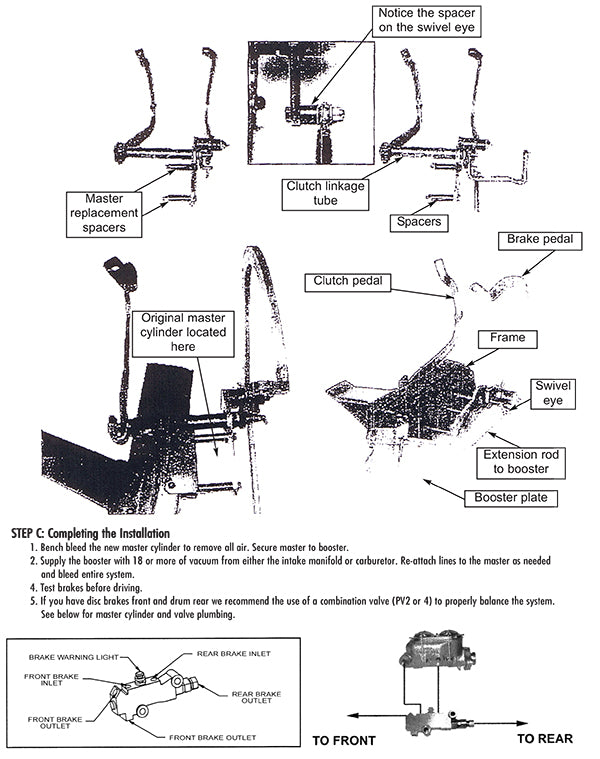 1949-51 Ford Full-size Car Power Brake Booster Kit