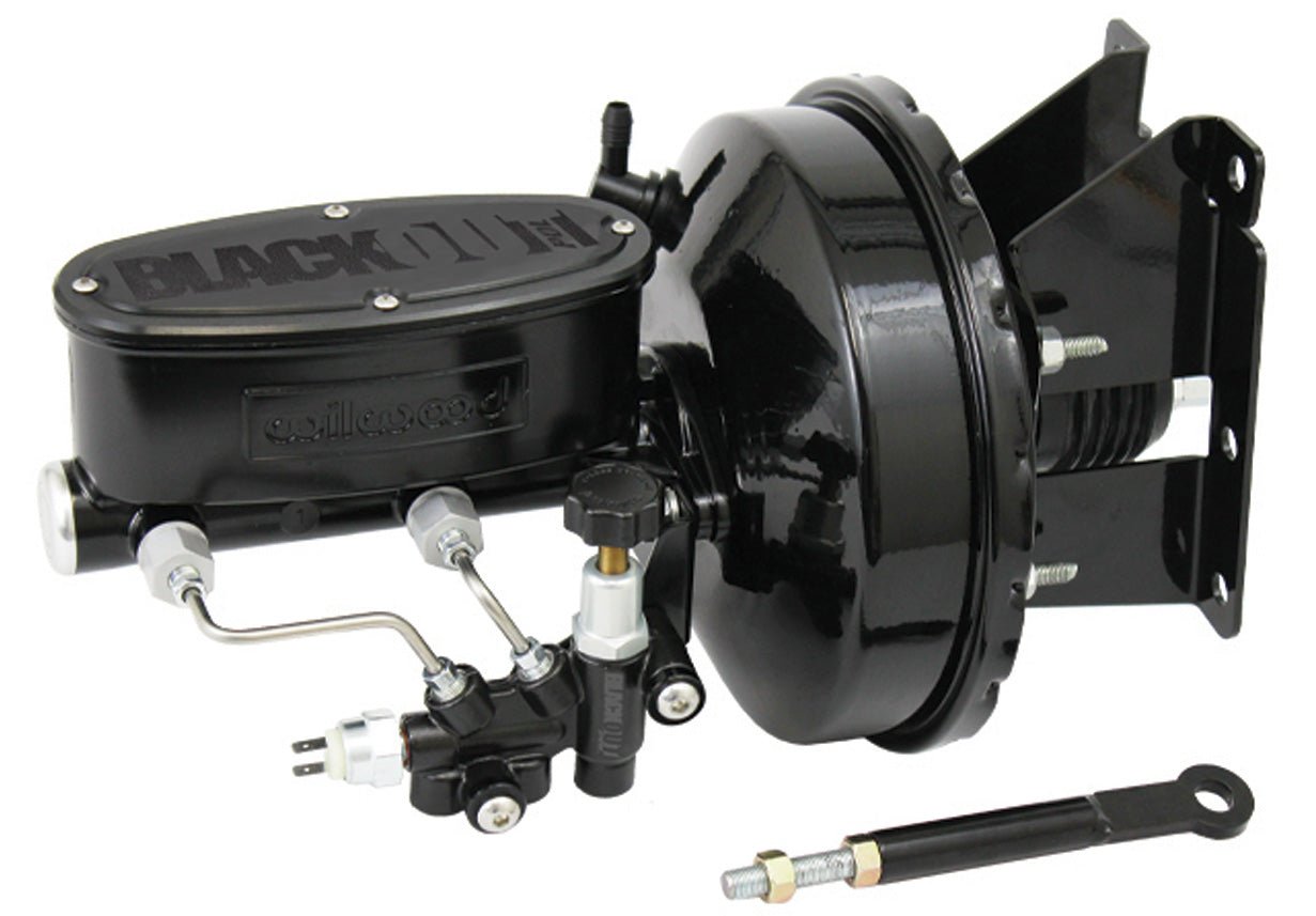 1973-87 Chevy C10 Truck Black Out Series Power Brake Booster Wilwood Master
