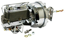 1964-66 Ford Mustang Power Brake Booster Kit, Chrome
