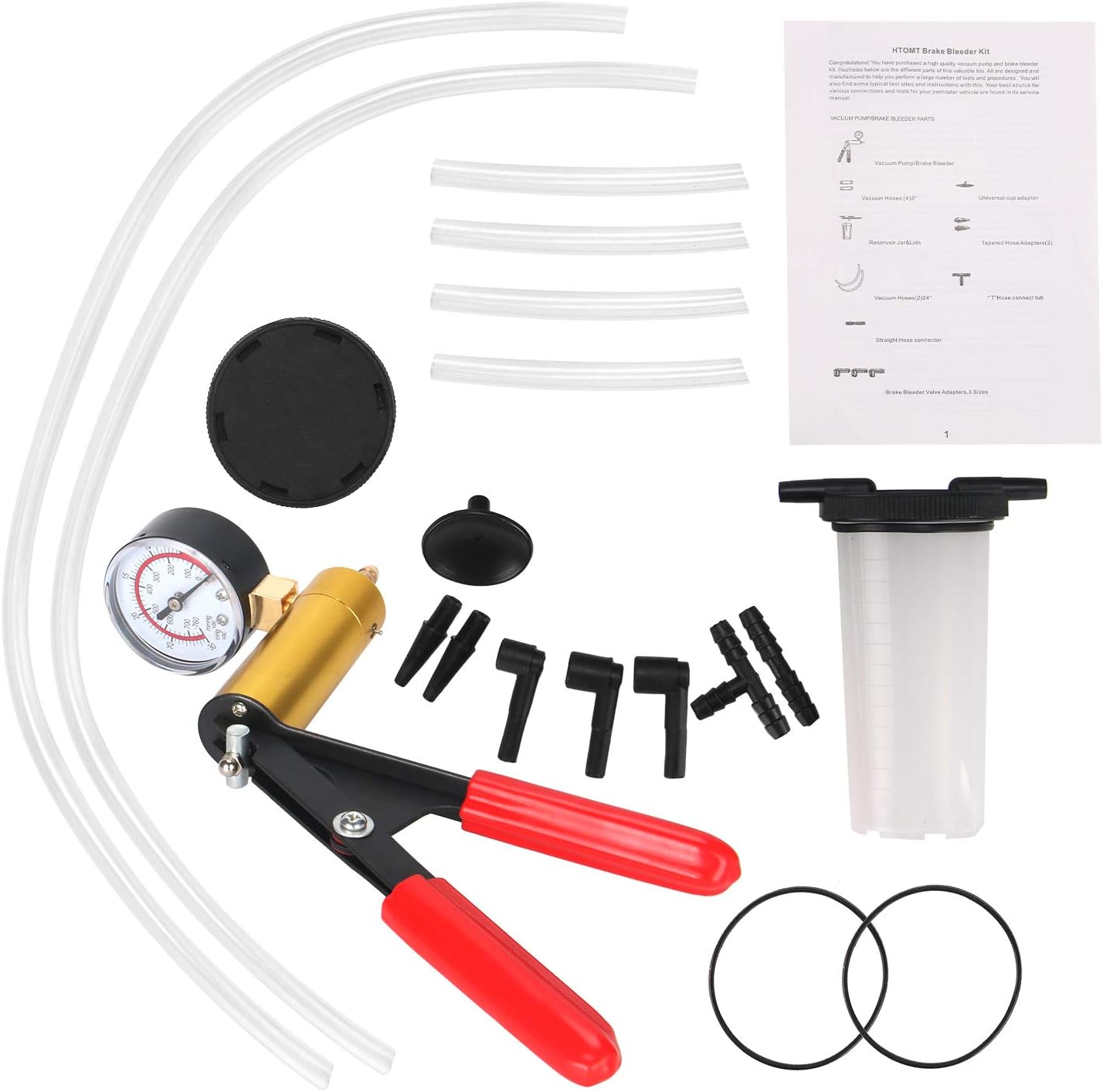 Brake Bleeder Kit & Hand held Vacuum Pump Test Set