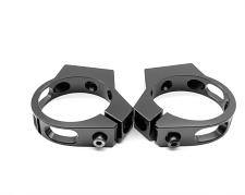 Vapor Trapper, Billet Clamp, 2.5 inch, Black, 2-pack