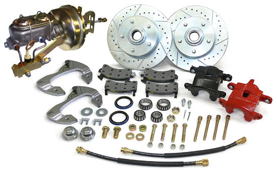 1958-64 Chevy Belair, Impala Front Power Disc Brake Conversion Kit, D154 GM Caliper