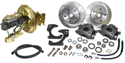 Power Disc Brake Conversion, OEM Drum Spindles, 5 Lug, 1960-62 Chevy, GMC Truck