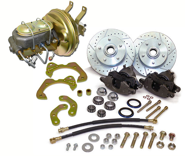 1963-64 Chevy Corvette Power Front Disc Brake Conversion Kit, Large GM Calipers