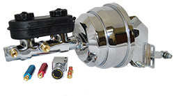 1962-74 Mopar, Dodge, Chrysler, Plymouth Car Chrome Power Brake Booster Kit
