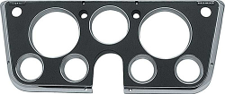 1969-72 Chevy / GMC Truck Instrument Cluster Bezel, Black w/ Chrome Details