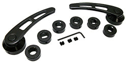 Door Handle Set, Black Anodized Billet Aluminum