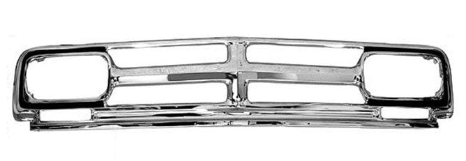 1968-70 GMC Truck Grill, Chrome w/ Black Details