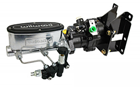 1973-87 Chevy, GMC Truck Hydropower Brake Boost Kit with Bright Wilwood Master Cylinder