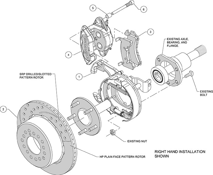 Wilwood - 1967-72 Chevy C10 /GMC C15 Rear Disc Brake Conversion with Parking Brake