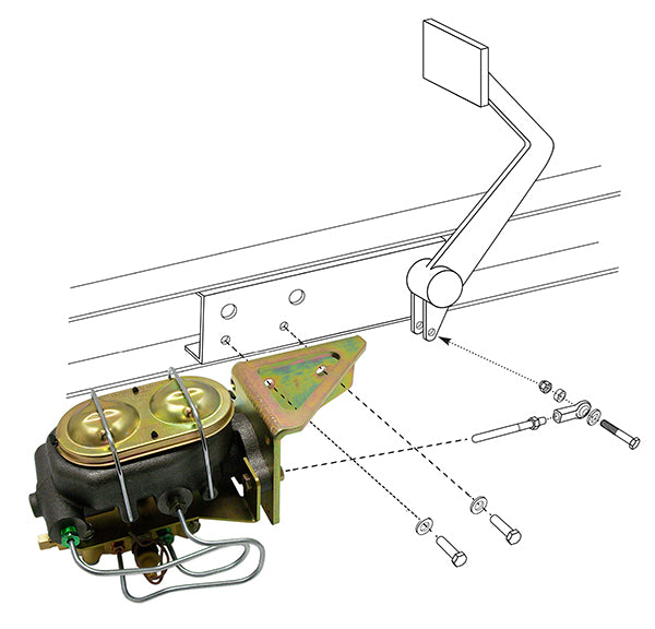 1947-55 Chevy, GMC Truck Manual Master Cylinder kit, Disc Brakes