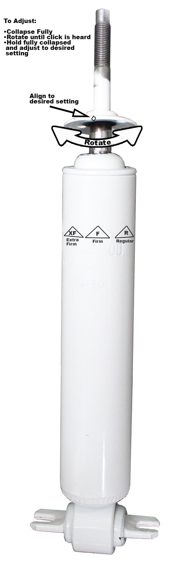 1955-57 Chevy Belair Shocks, 3 Way Adjustable, REAR