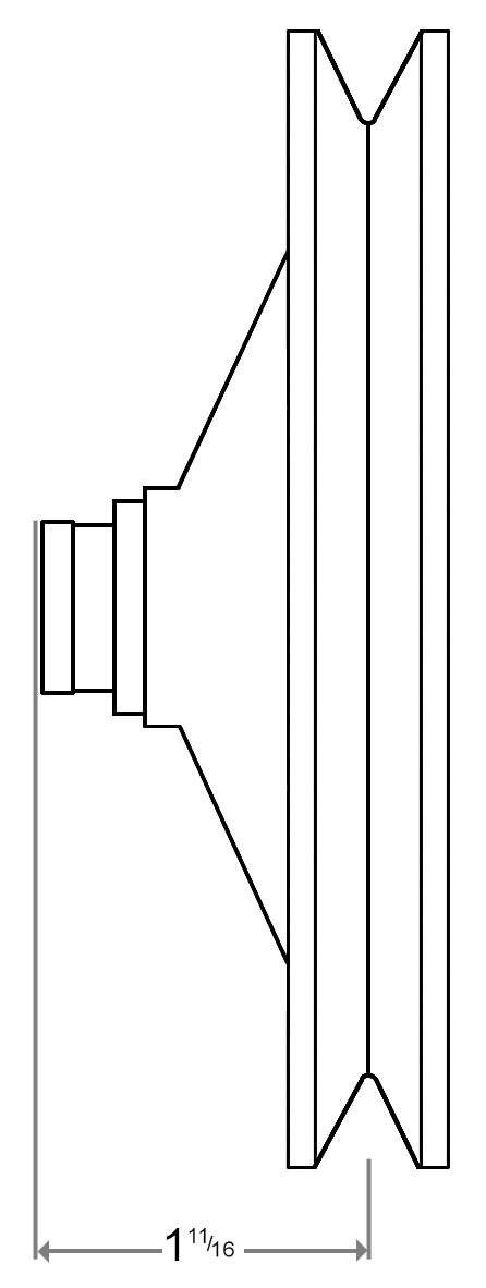 GM Power Steering Pump Pulley Single Groove 283-327 Small Block Chevy