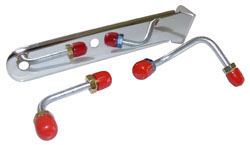 Proportioning Valve Bracket and Line kit, Side Mount, AC Delco Type, CHROME