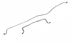 1968-69 Chevy Camaro & Nova, Pontiac Firebird Brake Line Kit, Rear Axle Housing, Disc Brakes, Multi Leaf