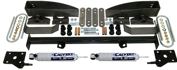 1955-57 Chevy Belair Rear Leaf Spring Relocation Kit - Deluxe