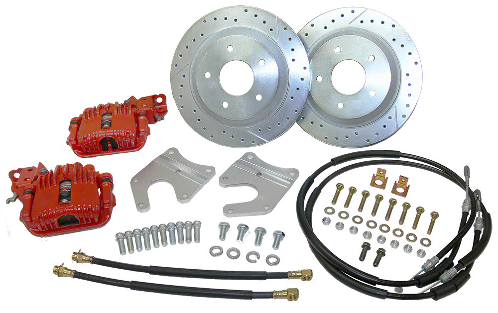 Rear Disc Brake Conversion, GM 10-12 Bolt Rearend, 12" Rotors