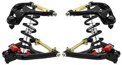 1955-57 Chevy Belair Tubular Control Arm & Aldan Coil Over Suspension Kit, Stage 3+