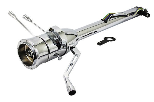 28" Chrome Tilt Steering Column For Hot Rod Street Rod – Auto Shift, Independent Wheel