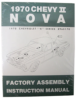 1970 CHEVY NOVA, CHEVY II FACTORY ASSEMBLY MANUAL