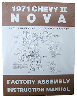 1971 CHEVY NOVA, CHEVY II FACTORY ASSEMBLY MANUAL