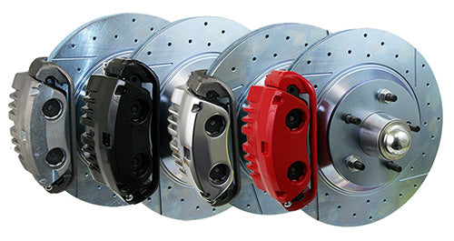 1958-64 Chevy Impala 13" Disc Brake Conversion, Dual Piston Calipers, Drop Spindles