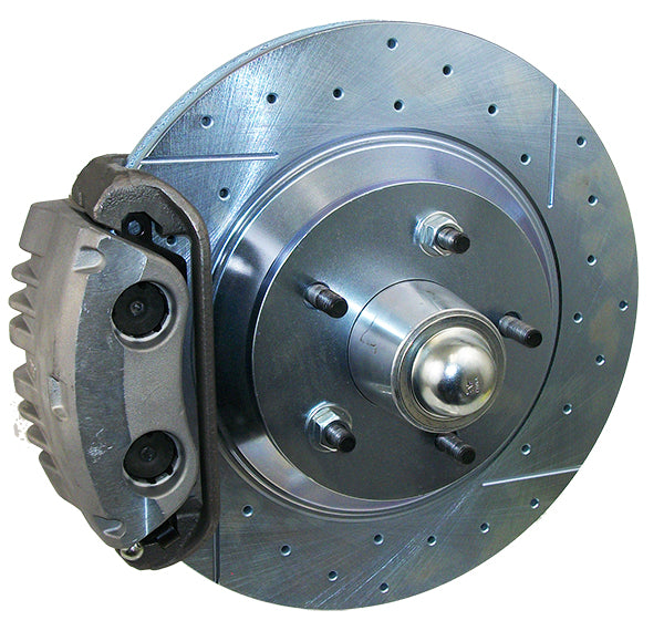 1958-64 Chevy Impala 13" Disc Brake Conversion, Dual Piston Calipers, Drop Spindles