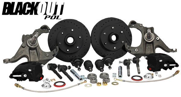 1963-70 Chevy C10, GMC C15 Truck "BLACKOUT" Disc Brake Conversion, Deluxe 6 Lug
